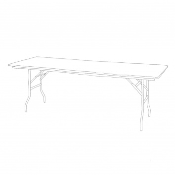 Table rectangulaire 76 x 220